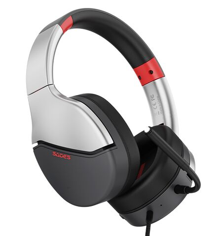 Gaming ακουστικά SADES Spower SA-725-SL 40MM multi-platform ασημί