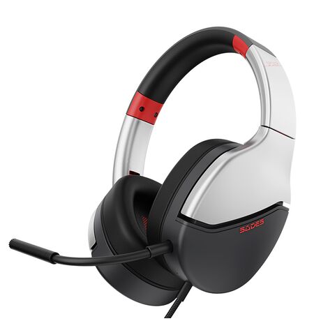 Gaming ακουστικά SADES Spower SA-725-SL 40MM multi-platform ασημί
