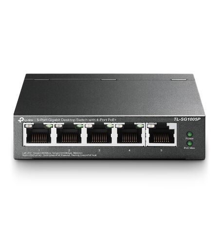 Switch TP-LINK TL-SG1005P V5 5-Port Gigabit with 4-Port POE+