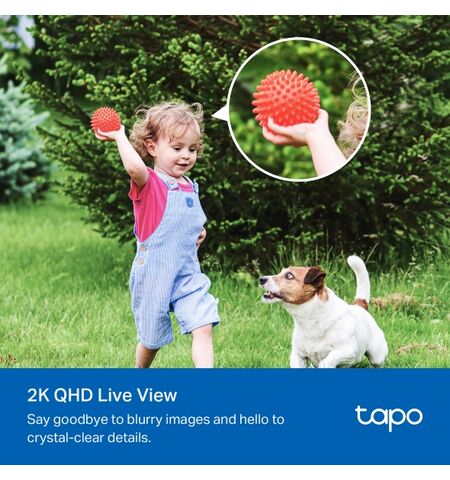 Εξωτερική Κάμερα Ασφαλείας TP-Link Tapo C425KIT V1.2 Wi-Fi 2K με Ηλιακό Πάνελ