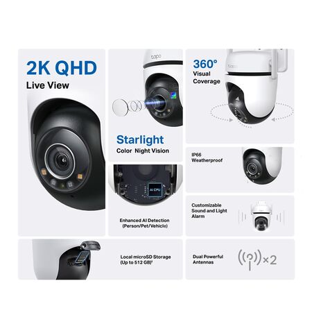 Εξωτερική wi-fi camera TP-LINK TAPO C520WS pan/tilt security