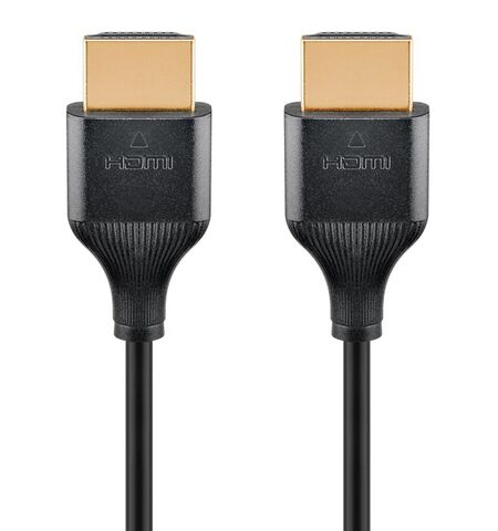 Καλώδιο HDMI GOOBAY με ethernet slim 4K/60HZ 2M μαύρο