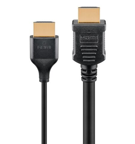 Καλώδιο HDMI GOOBAY με ethernet slim 4K/60HZ 2M μαύρο