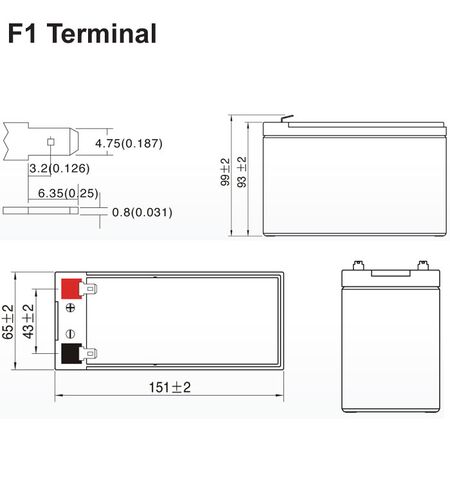 Μπαταρία μολύβδου για UPS 12V 7AH