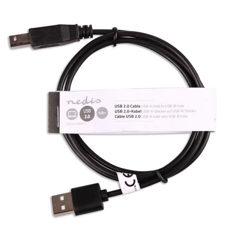 Καλώδιο NEDIS USB 2.0 A αρσενικό σε B αρσενικό 1M