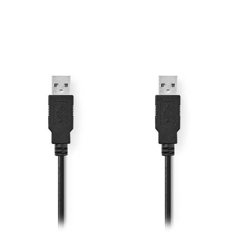 Καλώδιο NEDIS USB 2.0 A αρσενικό σε USB A αρσενικό 1M