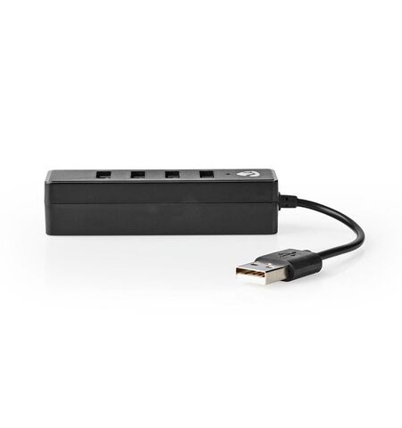 Hub USB 2.0  NEDIS 4 θυρών μαύρο