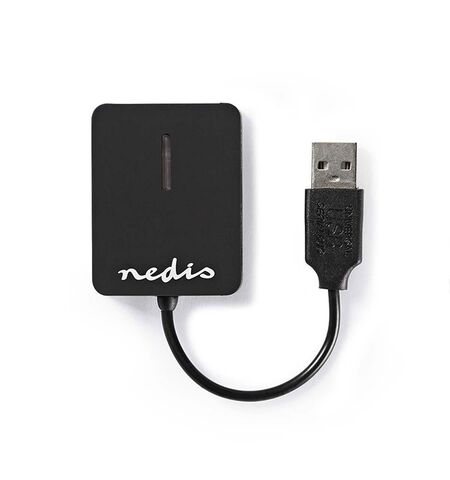 Card reader USB 2.0  NEDIS  all-in-one με ενσωματωμένο καλώδιο