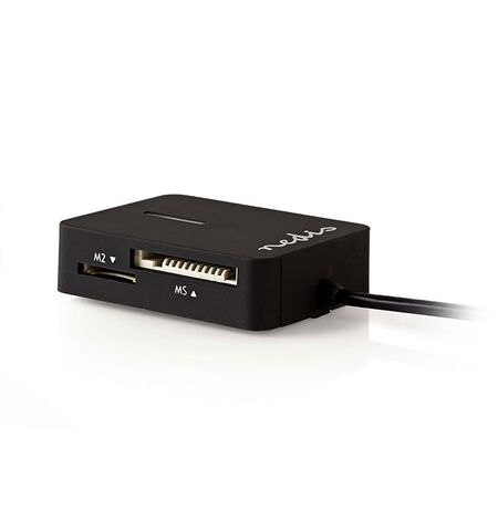 Card reader USB 2.0  NEDIS  all-in-one με ενσωματωμένο καλώδιο