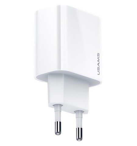 Φορτιστής  τοίχου USAMS US-CC118 USB TYPE C 20W 3A λευκός